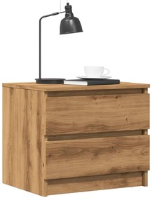 856520 vidaXL Нощно шкафче, дъб артизан, 50x40x43.5 см, инженерно дърво