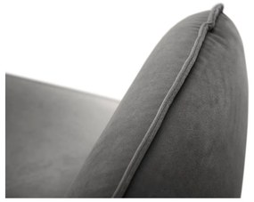 Тъмносив диван от кадифе , 160 см Vienna - Cosmopolitan Design