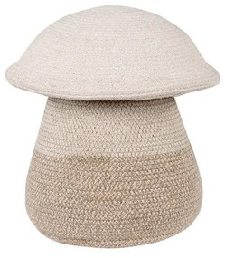 Бежова текстилна детска кошница за играчки ø 33x38 cm Mama Mushroom – Lorena Canals