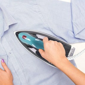 Ютия Beper P204CAL200, 2250W, Керамична плоча, Термостат, Филтър, Непрекъснат цикъл, Бял/синьозелен