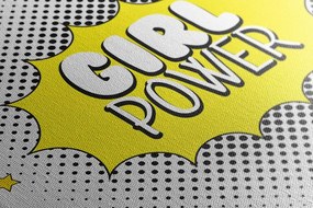 Картина на платно – С поп арт надпис – GIRL POWER