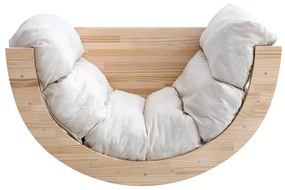 Люлка от масивен бор в естествен цвят 60x100x60 cm Montessori – Little Nice Things