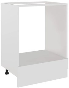 802497 vidaXL Шкаф за фурна "Рига", бял, 60x46x81,5 см, инженерно дърво