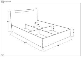 Спалня 140/200 Катерина
