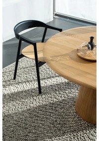 Кръгла трапезна маса от масивен дъб в естествен цвят ø 126 cm Mushroom – Gazzda