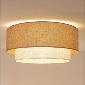 Brilagi - LED таванно осветително тяло BOHO ECO 1xE27/10W/230V Ø 40 см бежово/кремаво