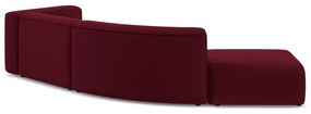 Бордо кадифен шезлонг (ляв ъгъл) Ekahi – Makamii