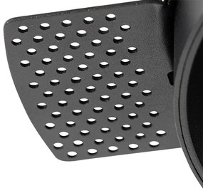 Модерен вграден прожектор черен GU10 AR111 кръгъл без рамка - Oneon