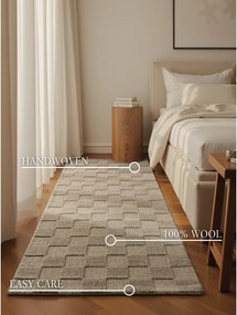 Бежова ръчно изработена вълнена пътека 80x200 cm Scala – Villeroy&amp;Boch