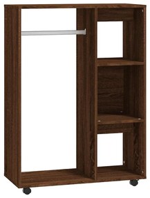 815980 vidaXL Гардероб, кафяв дъб, 80x40x110 см, инженерно дърво