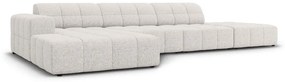 Светлосив ъглов диван (ляв ъгъл) Chicago - Cosmopolitan Design