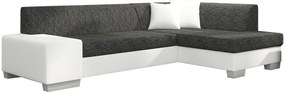 Ъгъл диван Firminio-Right-White - Anthracite