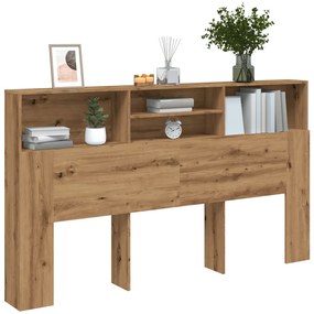 856873 vidaXL Шкаф за табла, дъб, 180x19x103,5 см, инженерно дърво