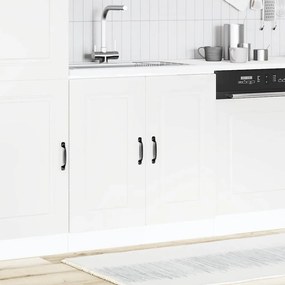 853447 vidaXL Шкаф за мивка, Kalmar, бял, 80x46x81,5 см, инженерно дърво