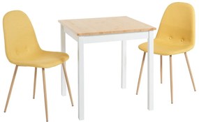 Комплект трапезна маса Sydney и два трапезни стола Lissy - Bonami Essentials