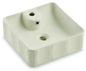 Bathco 4162 - Мивка за плот CIRCUS 40x40 см порцелан/бежова