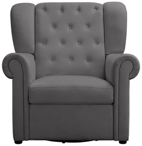 Сиво кадифено люлеещо се кресло Lillyse – Støraa