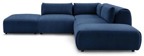 Тъмносин ъглов диван (променлив) Jeanne - Bobochic Paris