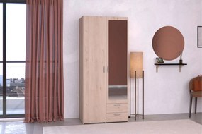 Гардероб Dorm 2-врати с огледало-Fusiko