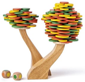 Woody -  Дървена игра за баланс - Есенно дърво