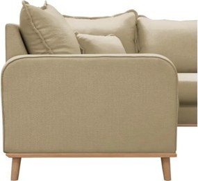 Бежов ъглов диван (десен ъгъл) Beata - Ropez