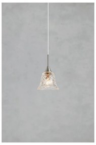 Висящо осветително тяло в сребрист цвят със стъклен абажур ø 13,5 cm Luna – Markslöjd