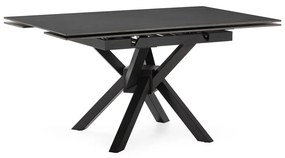 Сгъваема трапезна маса с допълнителна плоча с каменен плот за маса 90x150 cm Arlene – Marckeric