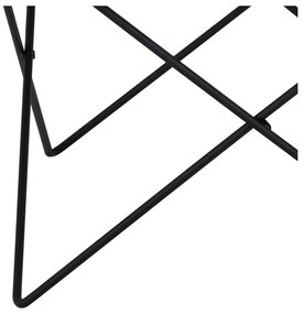 Черна масичка за кафе със стъклен плот ø 80 cm Cuxton - Actona