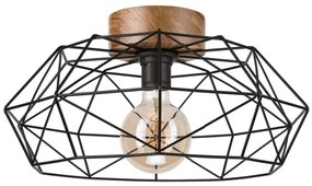 Brilagi - таванно осветително WOODY BASKET 1xE27/60W/230V дъб и орех