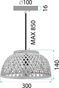 Плафон Bamboo APP1628-1CP