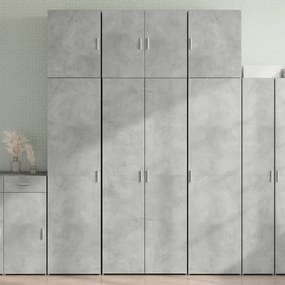 Sonata H Висок шкаф, бетонно сив, 80x42,5x249 см, инженерно дърво