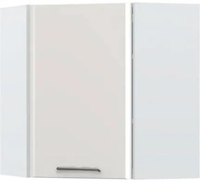 Висящ ъглов шкаф Modena V7-UG-1K-White - Gray light