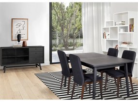 Черна маса за хранене Skagen - Woodman