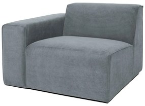 Сив модулен диван от рипсено кадифе (ляв ъгъл) Sting – Scandic