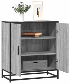 848967 vidaXL Шкаф Grey Sonoma 68x35x76 cm Изработена дървесина и метал