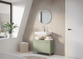 Зелен матов шкаф за мивка 80x59 cm Laurino – Germania