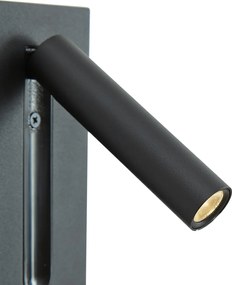 Комплект от 2 модерни стенни лампи черни с LED - Plaza