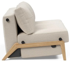 Пясъчно сив разтегателен диван, 96 x 167 cm Innovation Cubed Wood Linen Sand Grey