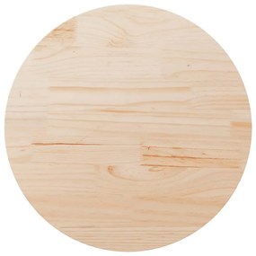 813650 vidaXL Плот за маса, Ø90x2,5 см, бор масив