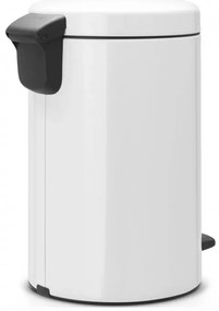 Кош за боклук с педал Brabantia NewIcon 649019, 12 л, Плавно затваряне, Противоплъзгаща основа, Бял
