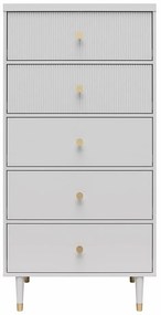 Светлосив висок скрин 70x141 cm Elizabeth – CosmoLiving by Cosmopolitan