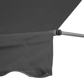 Тента за балкон за тераса с регулируем наклон - сива Šírka: 200 cm