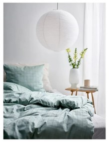 Светлозелено дамасково спално бельо за единично легло 140x200 cm Clear - Södahl