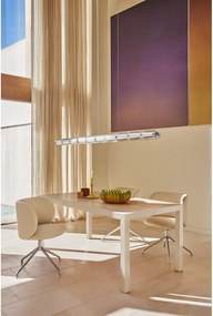 Трапезна маса с дъбова дървена плоскост 75x180 cm Alma – Teulat