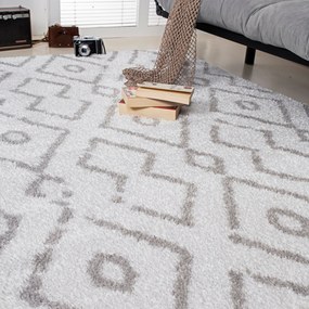 Килим за антре (80 x 300) Puffy 7754 Бял
Сив