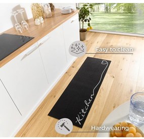 Черно кухненско покривало, 50 x 150 cm Cook &amp; Clean - Zala Living