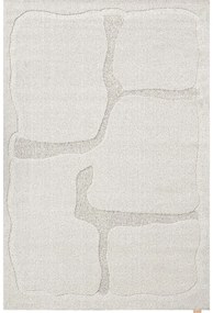 Светлосив вълнен килим 200x300 cm Morphic Organica – Agnella