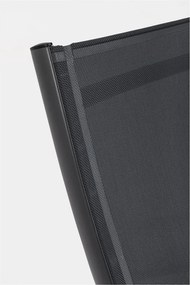 Антрацитен градински шезлонг метален Taylor – Bizzotto