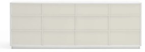 Бял скрин с чекмеджета , ширина 200 cm Doric - Teulat