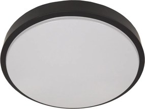 Плафон със сензор WILTON, 2xE27/60W/230V, Ø 33 см, черен